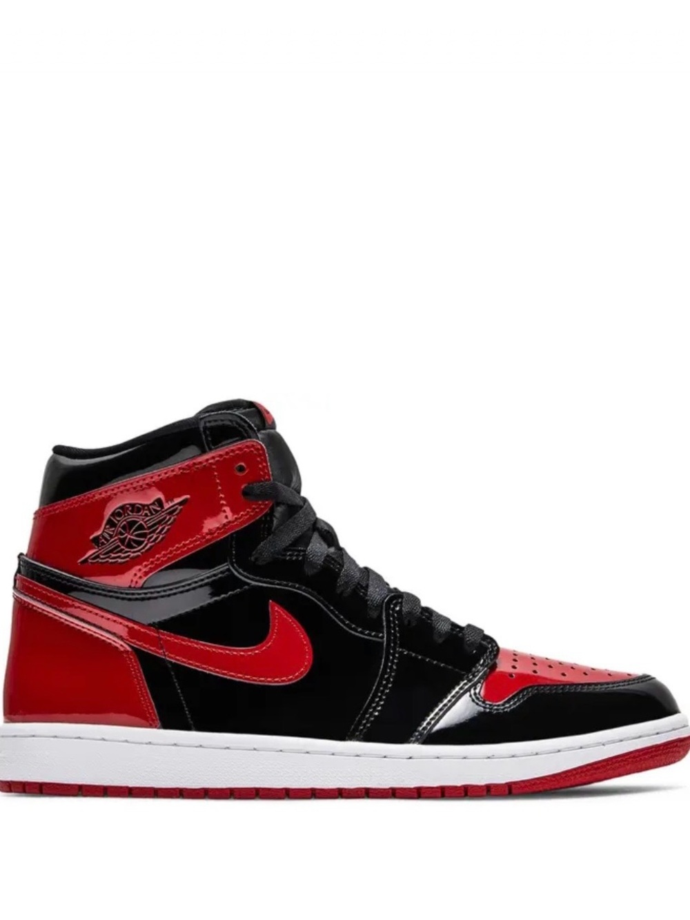 Nike Men’s High-Top Sneaker in Black and Red